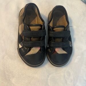 Burberry Kids Black and Beige Sneakers